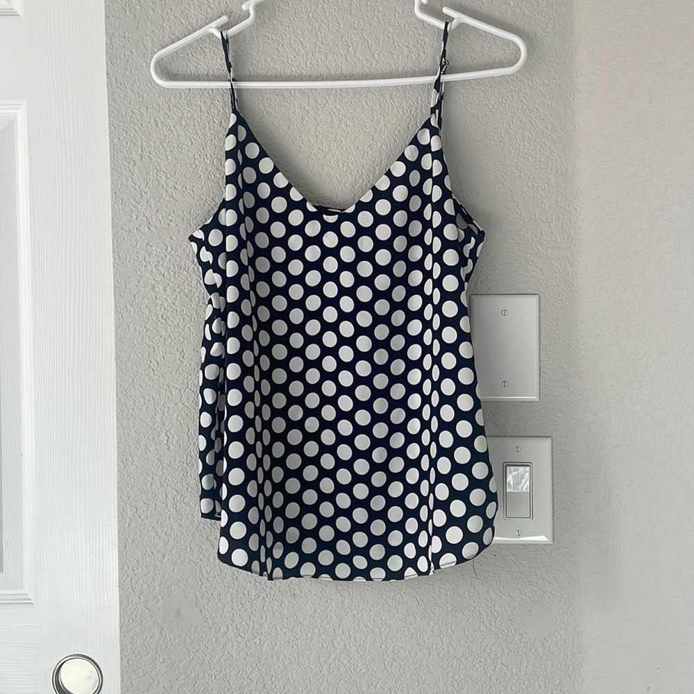 JCREW polka dot camisole